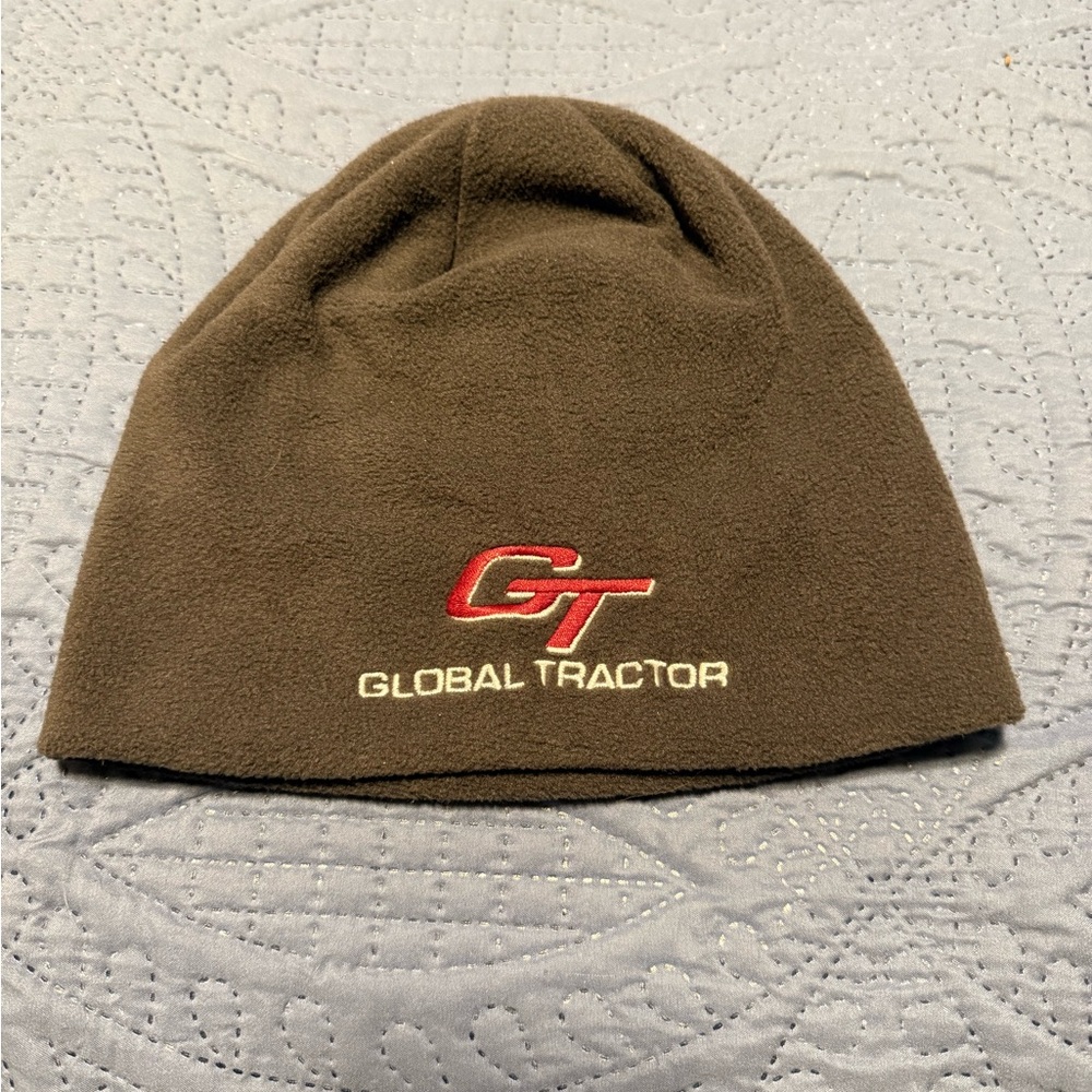 Global Tractor Dark Gray Fleece Beanie- New-One size fits most